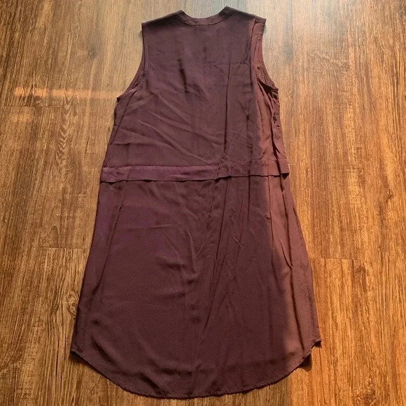 Splendid Sleeveless Dress Plum Split Neck Size Small - Picture 3 of 7